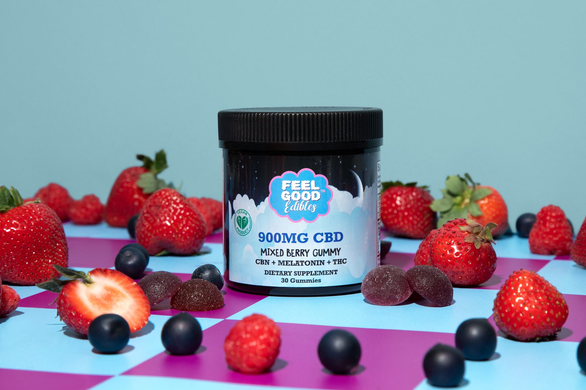 900MG CBD Mixed Berry Gummy - Image 3