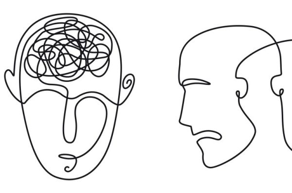 Continuous,Line,Drawing,Mental,Disorder,Vector,Icons,,Abstract,Concepts,Of