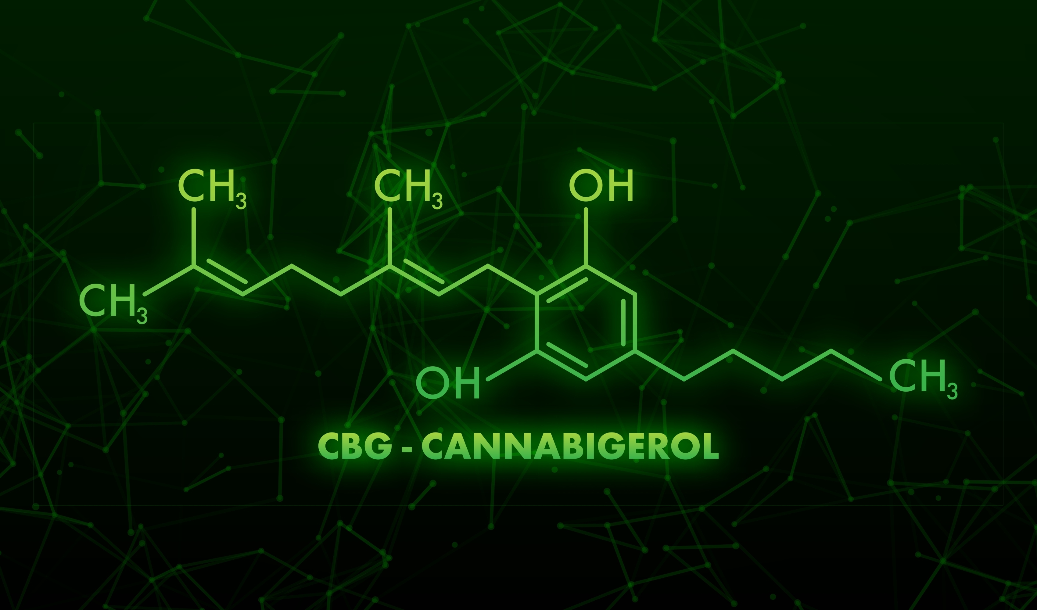 Cannabigerol,Formula,,Great,Design,For,Any,Purposes.,Neon,Icon.